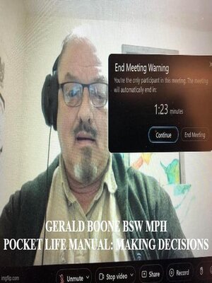 cover image of Gerald Boone BSW MPH Pocket Life Manual